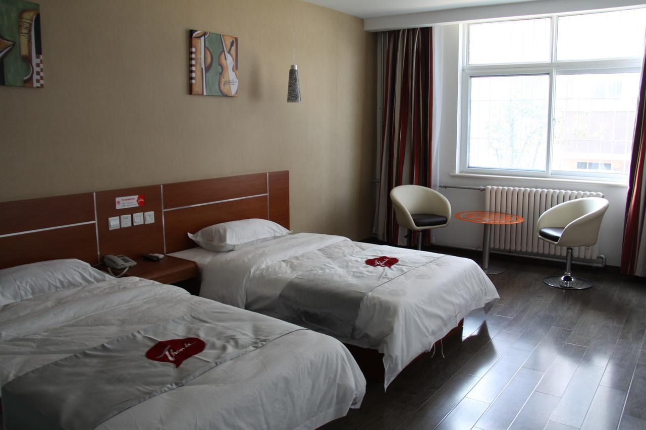 Thank Inn Chain Hotel Shandong Liaocheng Economic Development Zone Jiuhe Community エクステリア 写真